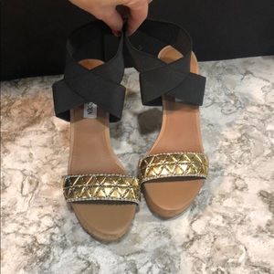 Never worn strappy Ankle Wedge